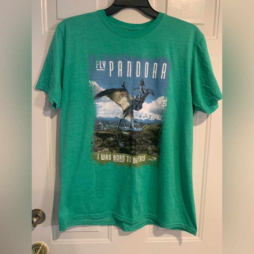 Disney Fly Pandora Green Lightweight Short Sleeve T-Shirt Size L
